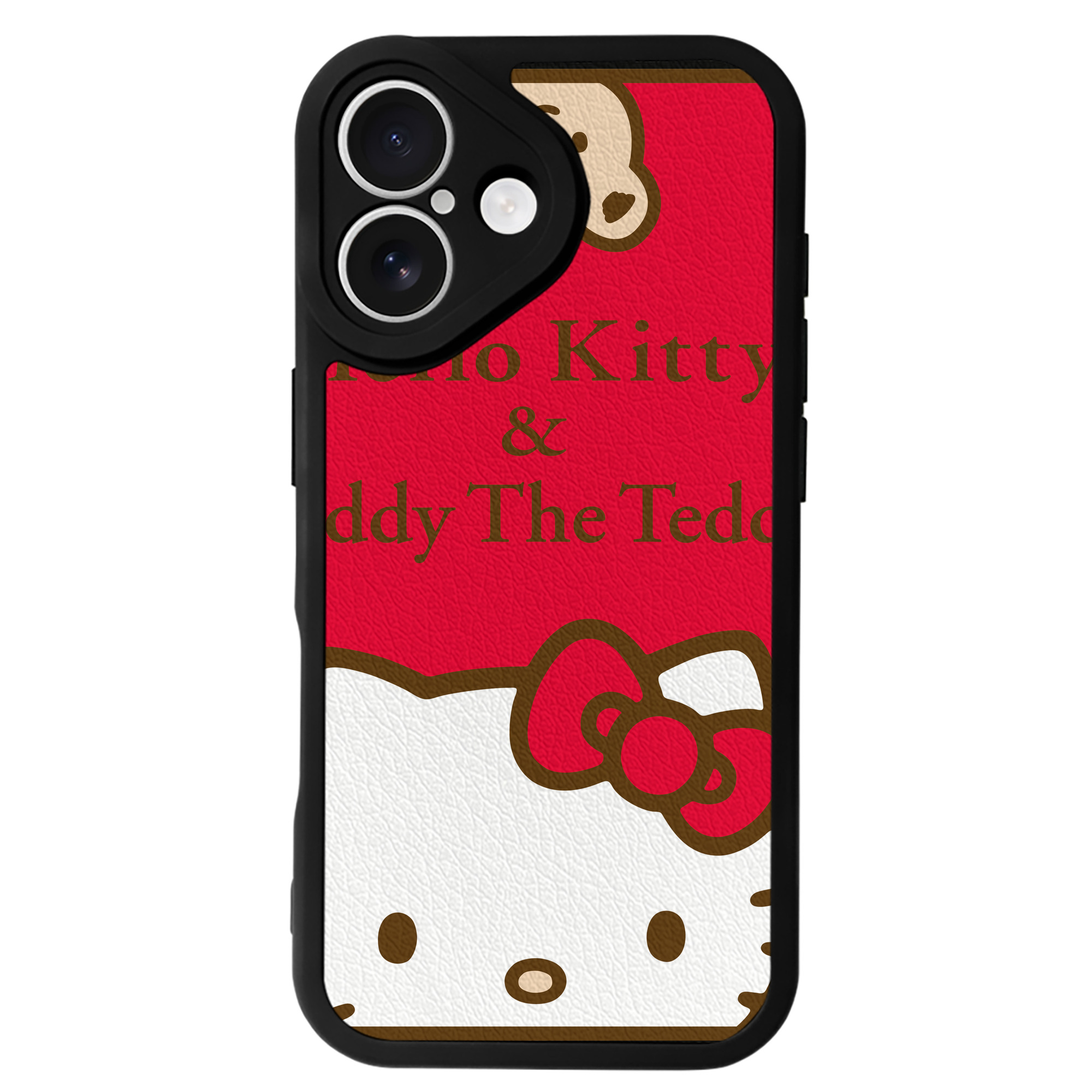 （画像用） Hello Kitty ハローキティ 【iPhone 16シリーズ対応】シリコンスマホケース（レザー調） 材質：シリコン